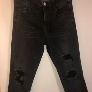 American Eagle destroyed jeggings